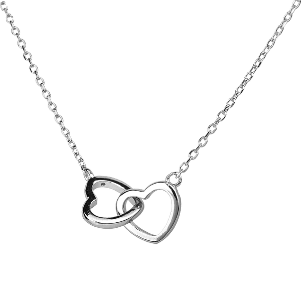 Серебряное колье с тонким якорным плетением и двумя сердцами 040147 детальное изображение ювелирного изделия Серебряные колье Серебряное колье с тонким якорным плетением и двумя сердцами 040147 детальное изображение ювелирного изделия Серебряные колье