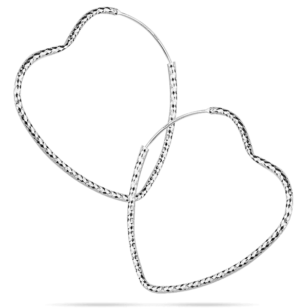 Срібні сережки конго Серця з алмазним гравіюванням 925 проби 039538 детальне зображення ювелірного виробу Срібні сережки конго Серця з алмазним гравіюванням 925 проби 039538 детальне зображення ювелірного виробу