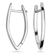 обзорное фото Серебряные серьги на английской застежке без вставок 925 пробы 039545 Серебряные серьги без вставок обзорное фото Серебряные серьги на английской застежке без вставок 925 пробы 039545  Серебряные серьги без вставок
