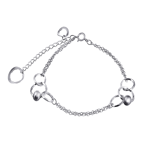 Серебряный браслет без вставок 025500 детальное изображение ювелирного изделия Серебряные женские браслеты Серебряный браслет без вставок 025500 детальное изображение ювелирного изделия Серебряные женские браслеты