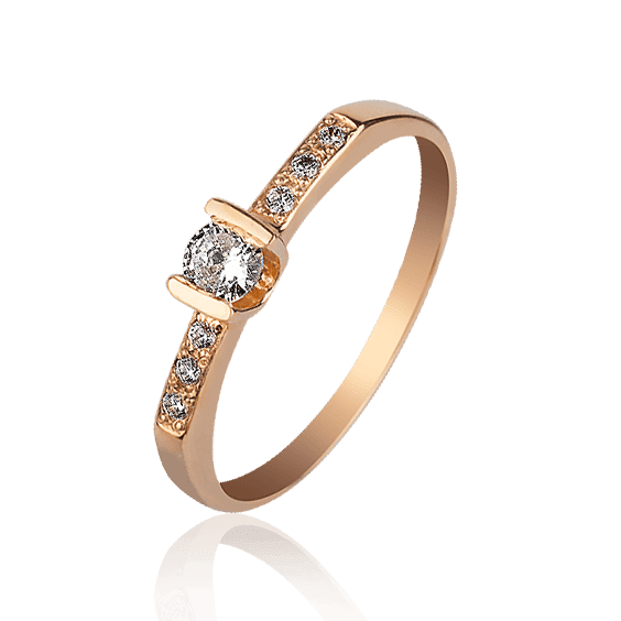 Золотое кольцо для помолвки с фианитами 028984 детальное изображение ювелирного изделия Золотые кольца для помолвки с цирконием Золотое кольцо для помолвки с фианитами 028984 детальное изображение ювелирного изделия Золотые кольца для помолвки с цирконием