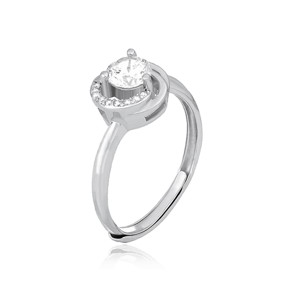 Серебряное кольцо с фианитами 031275 детальное изображение ювелирного изделия Серебряные кольца со вставками Серебряное кольцо с фианитами 031275 детальное изображение ювелирного изделия Серебряные кольца со вставками