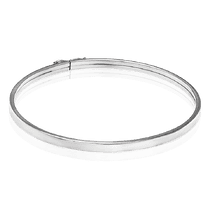 обзорное фото Золотой браслет кольцом без вставок 034077 Жесткие браслеты из золота обзорное фото Золотой браслет кольцом без вставок 034077  Жесткие браслеты из золота