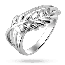 обзорное фото Серебряное кольцо тройное с колосками 040581  Серебряные кольца без вставок