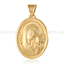 обзорное фото Золотой подвес 2499 Золотые подвески иконки обзорное фото Золотой подвес 2499  Золотые подвески иконки