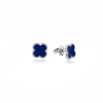 обзорное фото Серебряные серьги с эмалью 026157 Серебряные серьги с камнями обзорное фото Серебряные серьги с эмалью 026157  Серебряные серьги с камнями