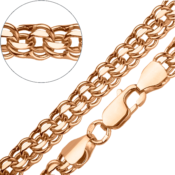 Золотий ланцюжок Бісмарк 14607 детальне зображення ювелірного виробу
