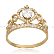 обзорное фото Золотое кольцо Корона 1462  Золотые кольца Короны