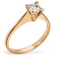 фото ювелирного изделия Помолвочные кольца из золота 