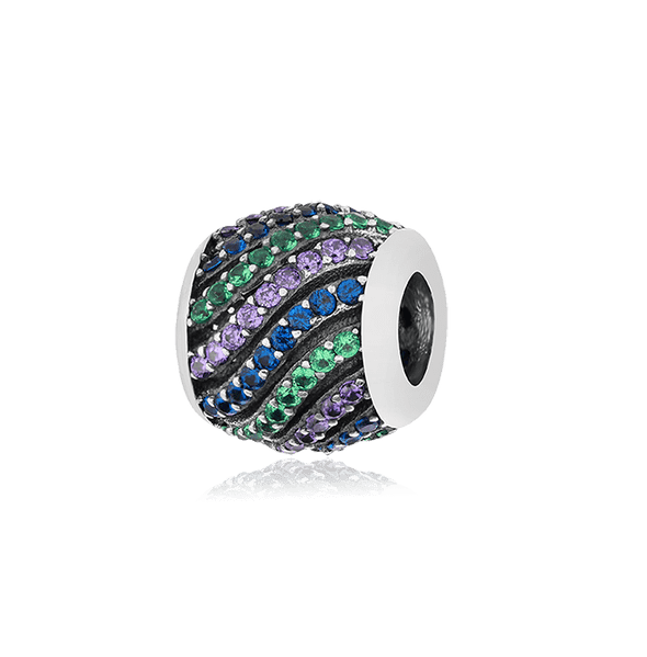 Серебряный подвес-шарм с фианитом 024962 детальное изображение ювелирного изделия Серебряные подвесы-шармы (бусины) Серебряный подвес-шарм с фианитом 024962 детальное изображение ювелирного изделия Серебряные подвесы-шармы (бусины)