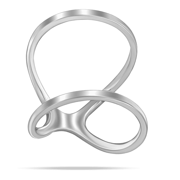 Изящное кольцо из белого золота в форме абстрактной волнообразной конструкции 040469 детальное изображение ювелирного изделия Золотые кольца без вставок Изящное кольцо из белого золота в форме абстрактной волнообразной конструкции 040469 детальное изображение ювелирного изделия Золотые кольца без вставок