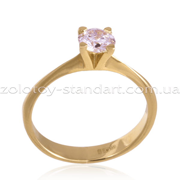 Кольцо из желтого золота с бриллиантом 024666 детальное изображение ювелирного изделия Золотые кольца для помолвки с бриллиантом Кольцо из желтого золота с бриллиантом 024666 детальное изображение ювелирного изделия Золотые кольца для помолвки с бриллиантом