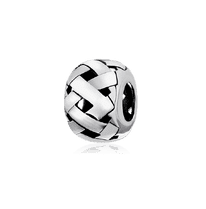 обзорное фото Серебряный подвес-шарм Ажурный 026410  Серебряные подвесы-шармы (бусины)