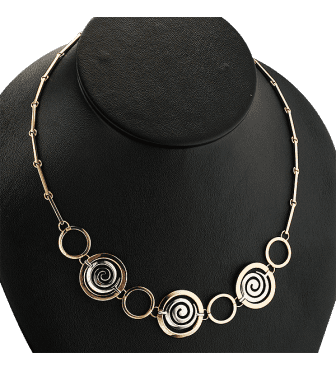 Золотое колье 026492 детальное изображение ювелирного изделия Золотое колье без камней Золотое колье 026492 детальное изображение ювелирного изделия Золотое колье без камней