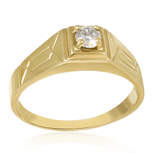 Кольцо с бриллиантом 1К-034-1 детальное изображение ювелирного изделия Золотые кольца с бриллиантами