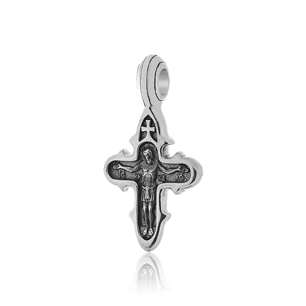 Серебряный крестик с чернением Распятие 030659 детальное изображение ювелирного изделия Серебряные подвески крестики Серебряный крестик с чернением Распятие 030659 детальное изображение ювелирного изделия Серебряные подвески крестики