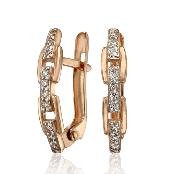 Золотые серьги в виде звеньев цепочки 033736 детальное изображение ювелирного изделия Золотые серьги Золотые серьги в виде звеньев цепочки 033736 детальное изображение ювелирного изделия Золотые серьги