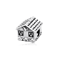 обзорное фото Серебряный подвес-шарм Дом 026412  Серебряные подвесы-шармы (бусины)