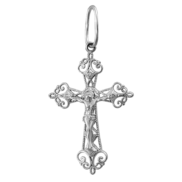Серебряный крестик 60019 детальное изображение ювелирного изделия Серебряные подвески крестики Серебряный крестик 60019 детальное изображение ювелирного изделия Серебряные подвески крестики