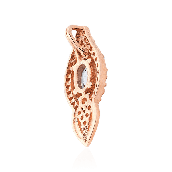 кулон с топазом и фианитами кулон с топазом и фианитами