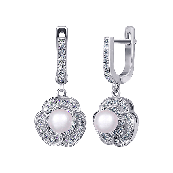 Серебряные серьги СК2ФЖ/418 детальное изображение ювелирного изделия Серебряные серьги с камнями Серебряные серьги СК2ФЖ/418 детальное изображение ювелирного изделия Серебряные серьги с камнями