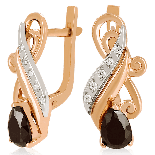 Золотые серьги с цирконием 023532 детальное изображение ювелирного изделия Золотые серьги с фианитом Золотые серьги с цирконием 023532 детальное изображение ювелирного изделия Золотые серьги с фианитом