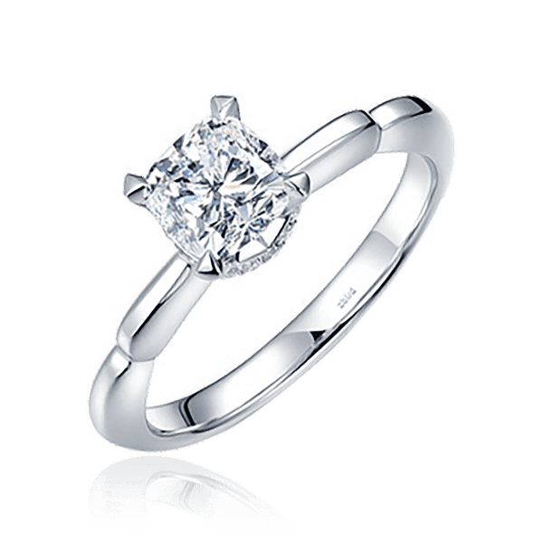 Помолвочное кольцо из белого золота с бриллиантами 031037 детальное изображение ювелирного изделия Золотые кольца Помолвочное кольцо из белого золота с бриллиантами 031037 детальное изображение ювелирного изделия Золотые кольца