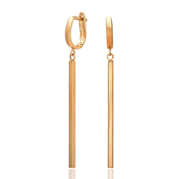 Золотые серьги Барселона без вставок палочка на английском замке 032488 детальное изображение ювелирного изделия Золотые серьги без вставок Золотые серьги Барселона без вставок палочка на английском замке 032488 детальное изображение ювелирного изделия Золотые серьги без вставок