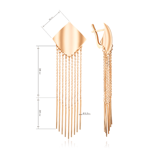 серьги цепочки из золота 585 купить серьги цепочки из золота 585 купить