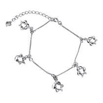 обзорное фото Серебряный браслет без вставок 025496 Серебряные женские браслеты обзорное фото Серебряный браслет без вставок 025496  Серебряные женские браслеты