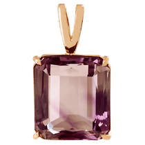 обзорное фото Золотой кулон с аметистом 023691 Золотые кулоны с аметистом обзорное фото Золотой кулон с аметистом 023691  Золотые кулоны с аметистом