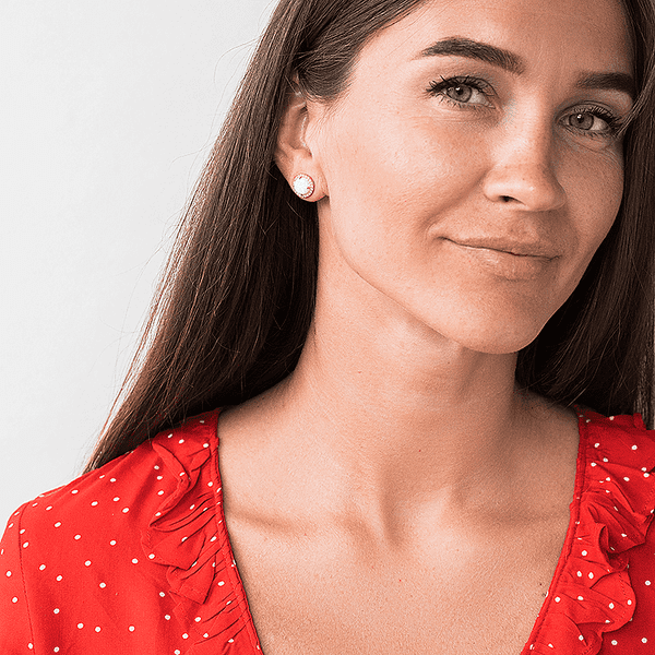 круглые серьги с опалом в золоте круглые серьги с опалом в золоте