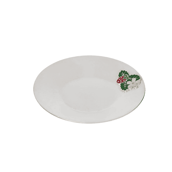 Серебряное блюдце Клубничка с эмалью 033139 детальное изображение ювелирного изделия Детские тарелки, блюдца из серебра Серебряное блюдце Клубничка с эмалью 033139 детальное изображение ювелирного изделия Детские тарелки, блюдца из серебра