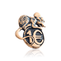 оглядове фото Гаманцева миша з червоного золота 585 проби 034044