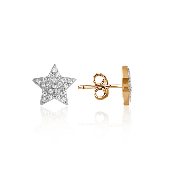 Золотые серьги гвоздики Звёздочки с фианитами 028463 детальное изображение ювелирного изделия Золотые серьги гвоздики Золотые серьги гвоздики Звёздочки с фианитами 028463 детальное изображение ювелирного изделия Золотые серьги гвоздики