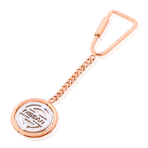 обзорное фото Брелок для ключей Nissan из красного и белого золота 033005 Брелок из золота обзорное фото Брелок для ключей Nissan из красного и белого золота 033005  Брелок из золота