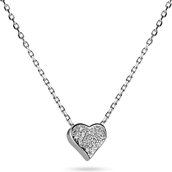 Нежное женское серебряное колье Сердце с белыми фианитами и дополнительной цепочкой 039804 детальное изображение ювелирного изделия Серебряные колье Нежное женское серебряное колье Сердце с белыми фианитами и дополнительной цепочкой 039804 детальное изображение ювелирного изделия Серебряные колье