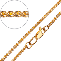 обзорное фото Золотая цепочка плетение Спига 034270 Золотые цепочки обзорное фото Золотая цепочка плетение Спига 034270  Золотые цепочки