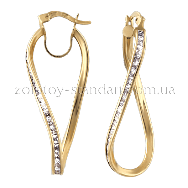 Золоті сережки 80237 детальне зображення ювелірного виробу