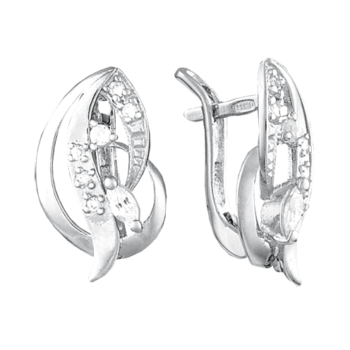 Серебряные серьги С2Ф/081 детальное изображение ювелирного изделия Серебряные серьги с камнями Серебряные серьги С2Ф/081 детальное изображение ювелирного изделия Серебряные серьги с камнями