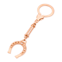 обзорное фото Золотой брелок с фианитом Подкова 033000 Брелок из золота обзорное фото Золотой брелок с фианитом Подкова 033000  Брелок из золота