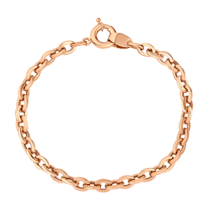 обзорное фото Классический браслет из красного золота 032306  Женские золотые браслеты