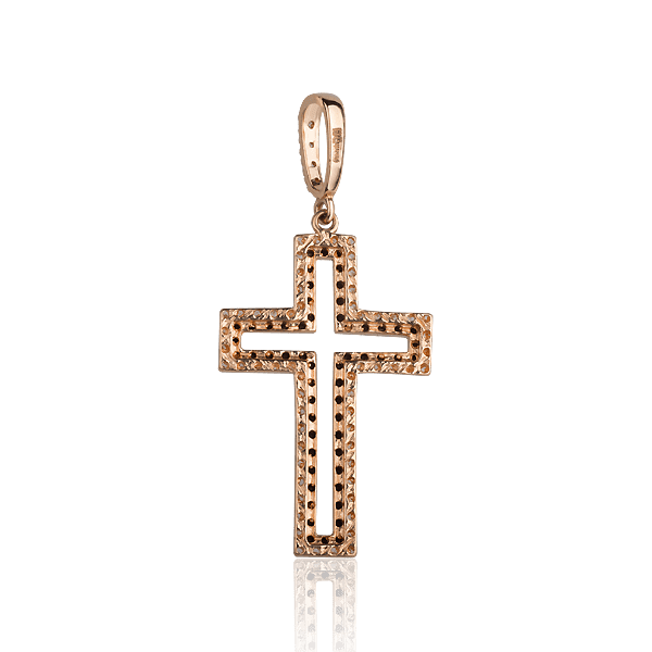 Золотой крестик с цирконием Золотой крестик с цирконием