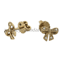 обзорное фото Золотые серьги 21049  Серьги с камнями