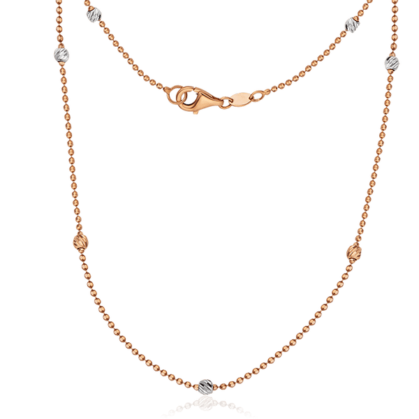 Золотое колье женское с бусинами 032491 детальное изображение ювелирного изделия Золотое колье без камней Золотое колье женское с бусинами 032491 детальное изображение ювелирного изделия Золотое колье без камней