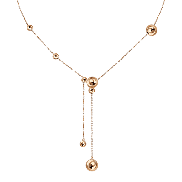 Золотое колье якорного плетения украшено асимметрично шариками разных размеров без вставок 040803 детальное изображение ювелирного изделия Золотое колье без камней Золотое колье якорного плетения украшено асимметрично шариками разных размеров без вставок 040803 детальное изображение ювелирного изделия Золотое колье без камней