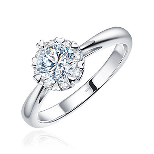 Кольцо для помолвки из белого золота с бриллиантом 031046 детальное изображение ювелирного изделия Золотые кольца Кольцо для помолвки из белого золота с бриллиантом 031046 детальное изображение ювелирного изделия Золотые кольца