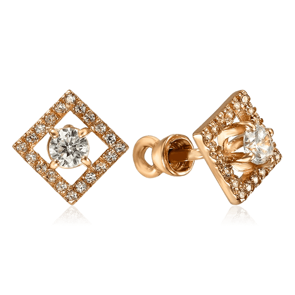 Блестящие золотые серьги пусеты квадрат с фианитами 035693 детальное изображение ювелирного изделия Золотые серьги Блестящие золотые серьги пусеты квадрат с фианитами 035693 детальное изображение ювелирного изделия Золотые серьги