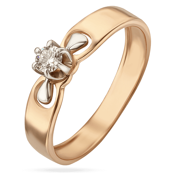 Бриллиантовое кольцо для предложения руки и сердца 034838 детальное изображение ювелирного изделия Золотые кольца Бриллиантовое кольцо для предложения руки и сердца 034838 детальное изображение ювелирного изделия Золотые кольца
