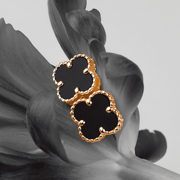 сережки клевер сережки клевер